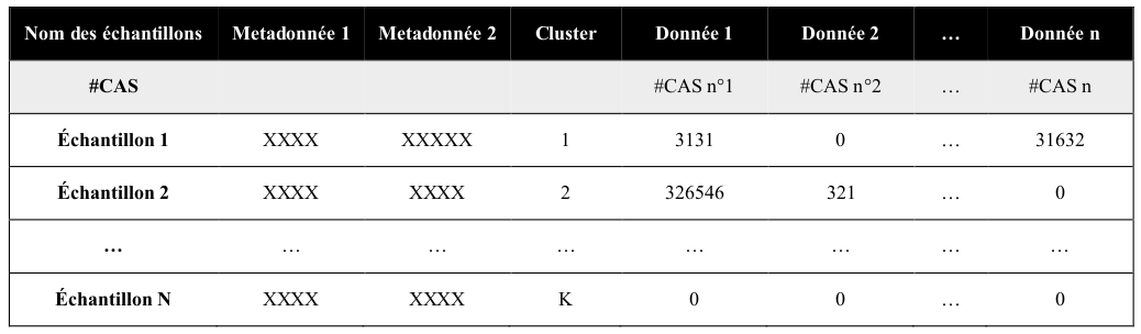 Format d'entrée